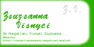 zsuzsanna visnyei business card